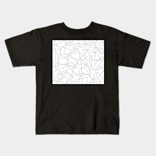 Abstract geometric pattern - black and white. Kids T-Shirt